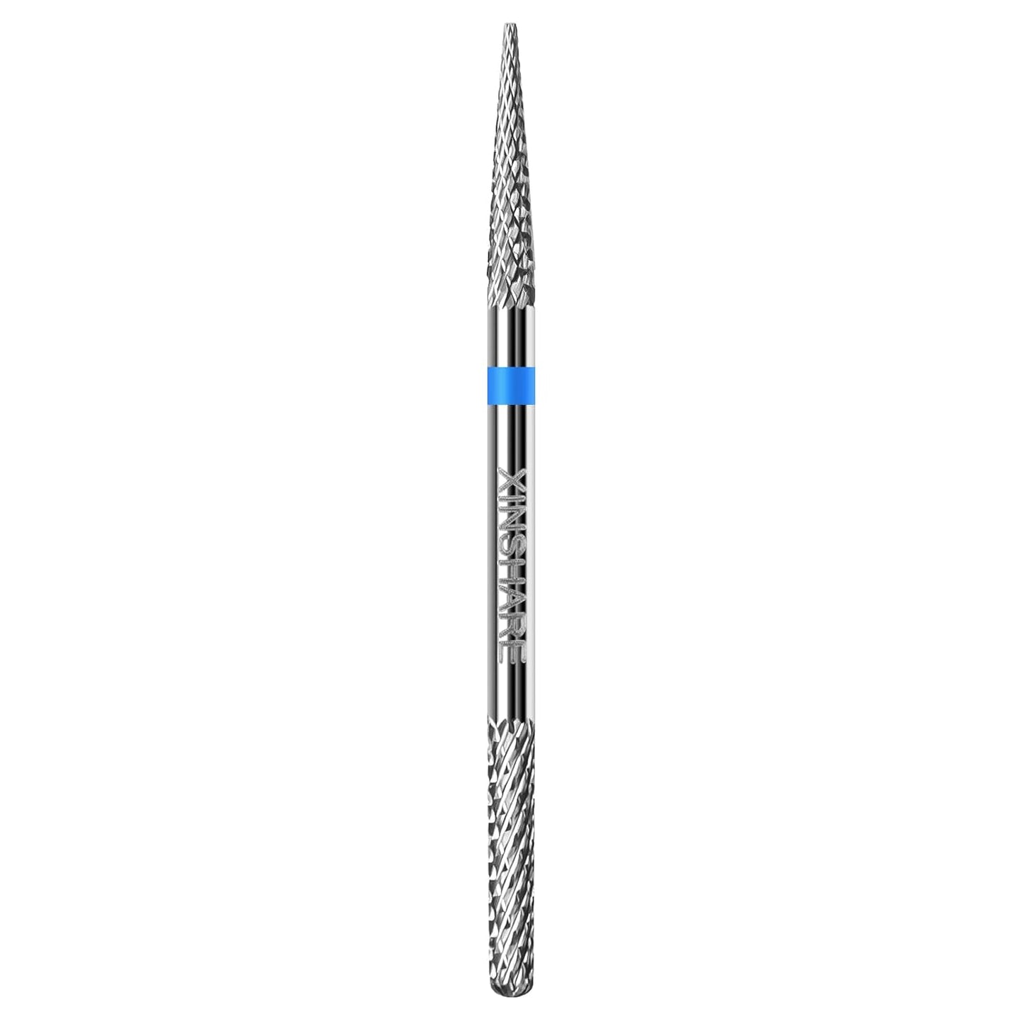 Multifunction Under Nail Drill Bit Double Ends Tungsten Carbide Sliver 3/32" Sharp Nail Gel Cuticle Remover Drill Bit for Nail Preparation Manicure Pedicure，Medium