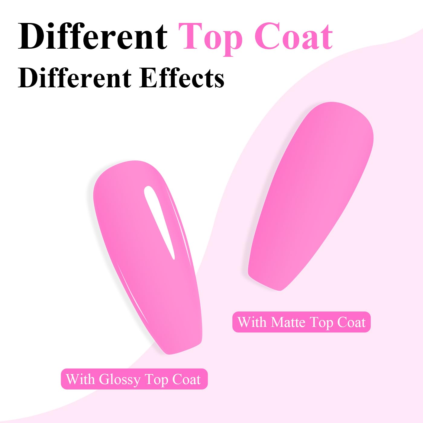 Imtiti Pink Gel Nail Polish, Purple Pink Gel Polish High Gloss Soak Off UV LED Nail Gel Polish Spring Summer Art Manicure Salon DIY Design 10ML