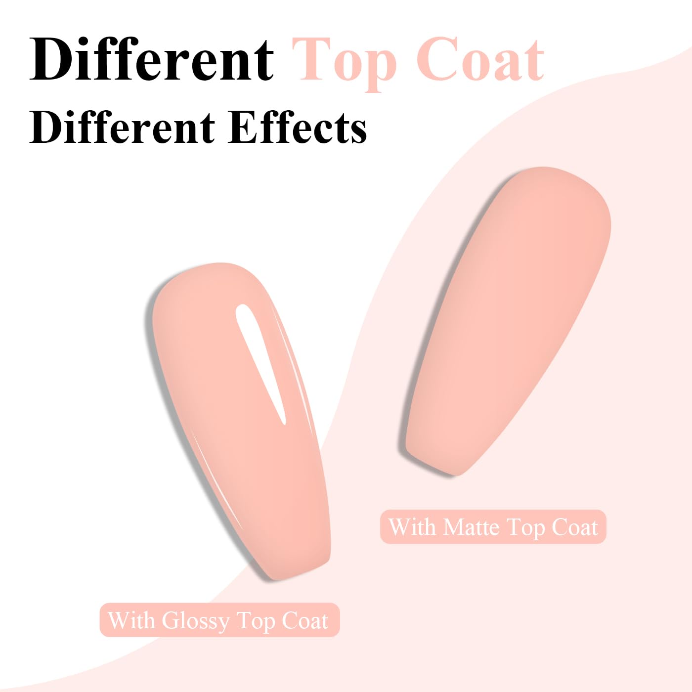 Imtiti Coral Gel Nail Polish, Light Coral Orange Gel Polish High Gloss Soak Off UV LED Spring Summer Art Manicure Salon DIY Design 10ML