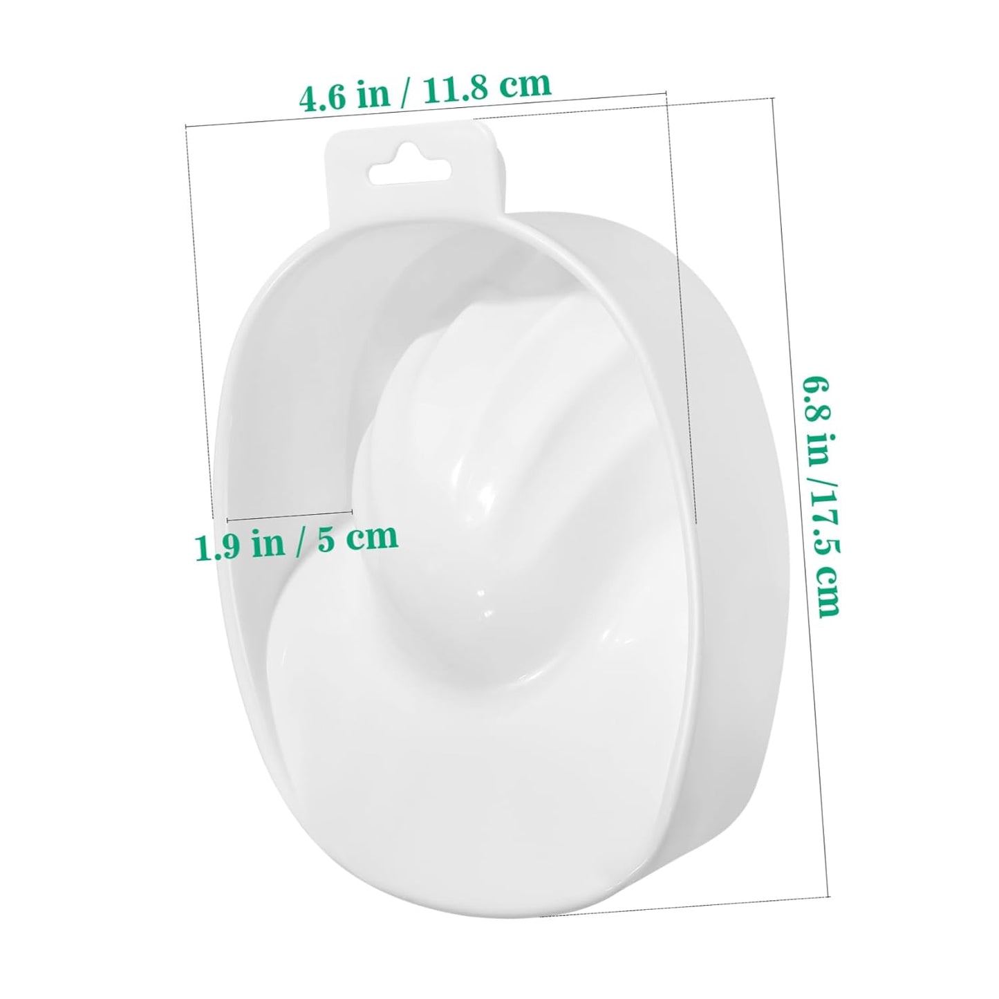 Single-layer Nail Care Soaking Bowl for Manicure Rectangular Soak Tray for Nail Art and Cuticle Treatment White Color for Salon and Home Use