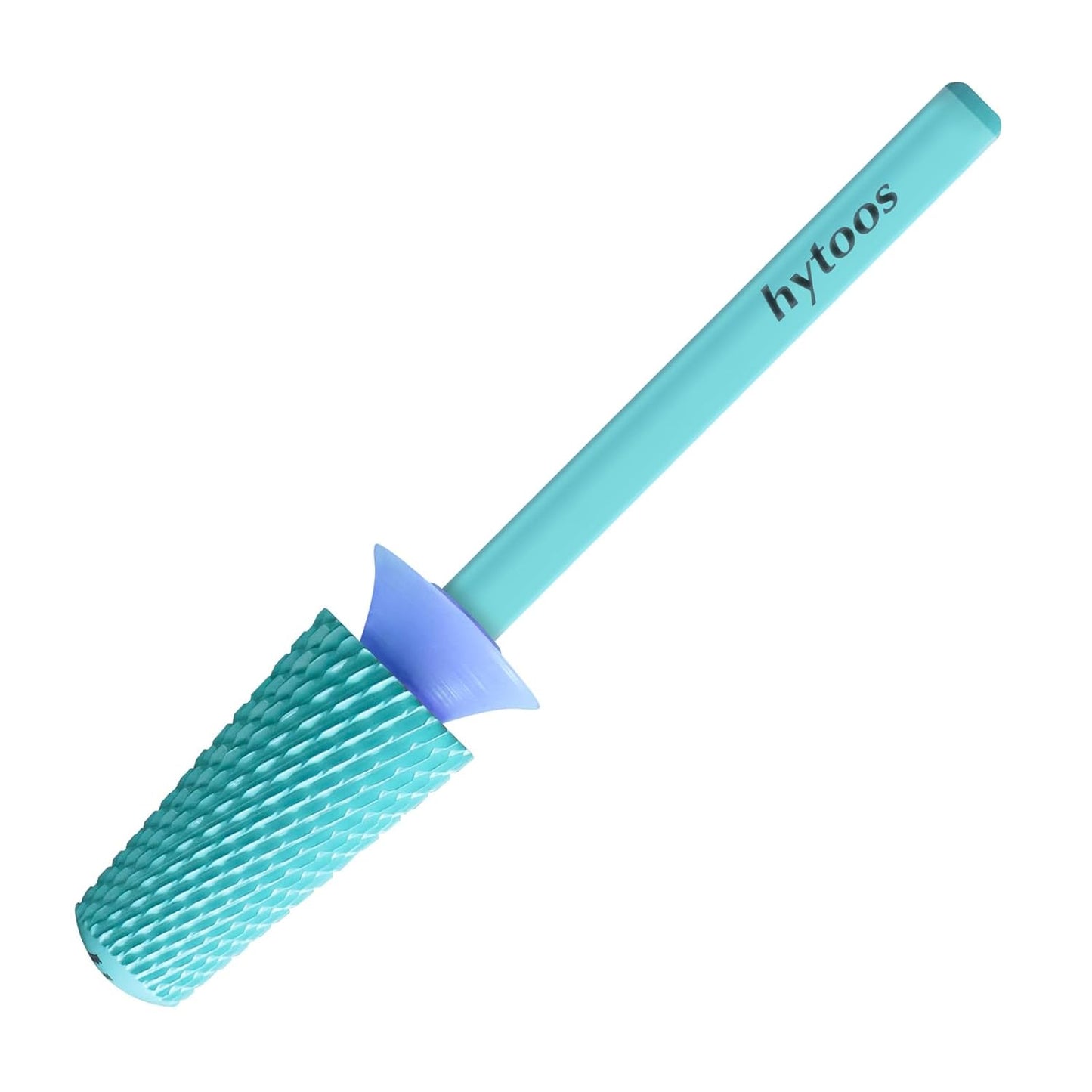 Safety Tapered Nail Drill Bits, Green Coated Tungsten Carbide Rounded Barrel Nail Bit for Soft Gel & Base Removal, Manicure Tools Pro Electric File Drill Accessories, M