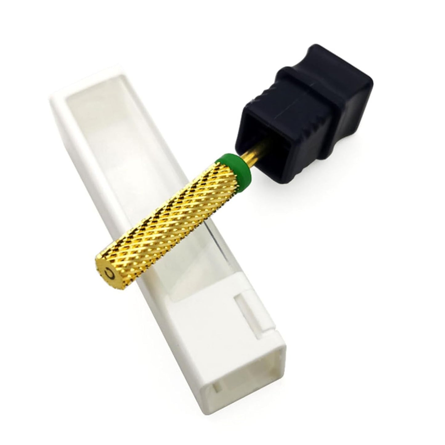 Super Long Nail Drill Bits, 24mm Gold Flat Top Barrel Carbide Nail Bit, 3/32" Two-way Rotate Drill Bits for Nails, Electric Drill Accessories, Remove Acrylic Nail Art Gel, C