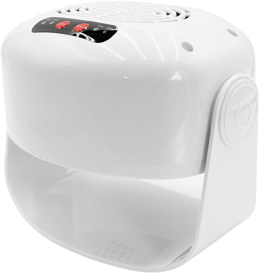Nail Dryer for Regular Polish, Rotating Regular Polish Nail Dryer Fan with Hot and Cool Air, Professional Air Nail Fan for Salon and Home Use