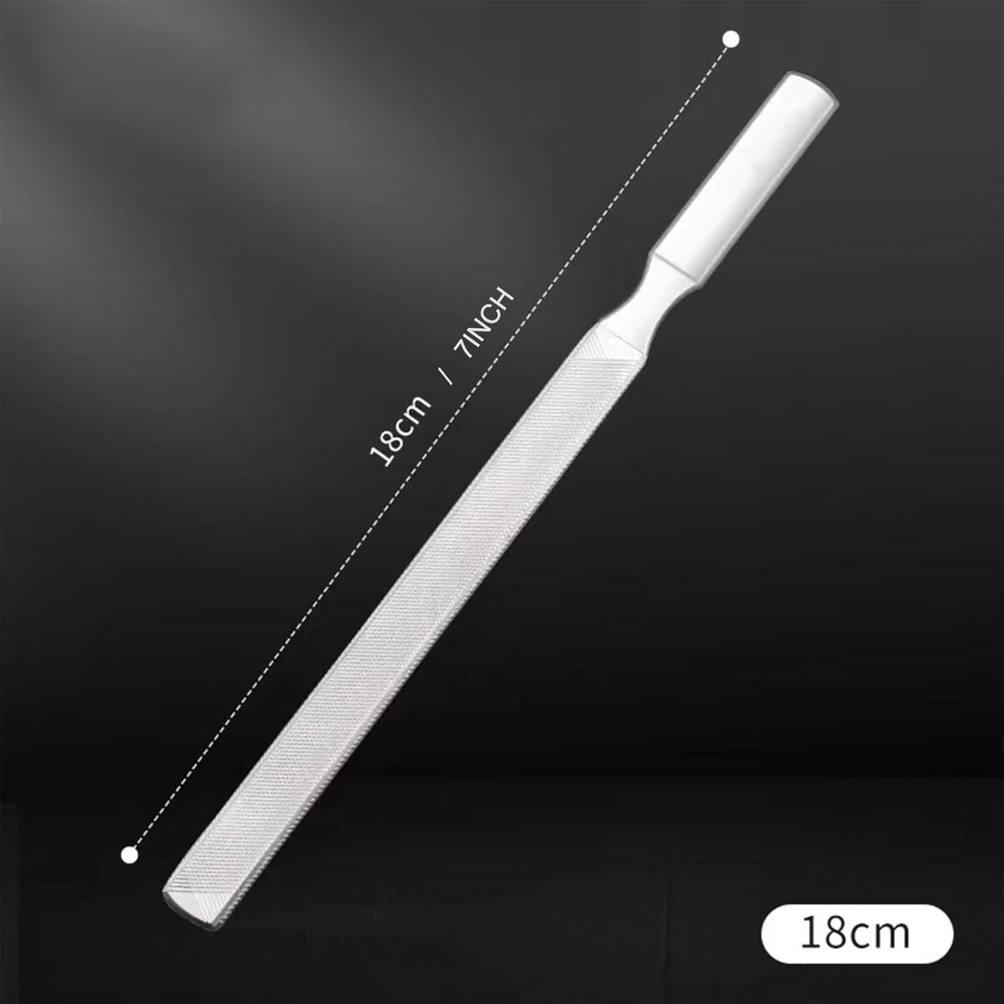 Diamond Dust Nail File - Stainless Steel Nail Dresser Nail Buffering Files - 9 Inch (7inch- 180-4)