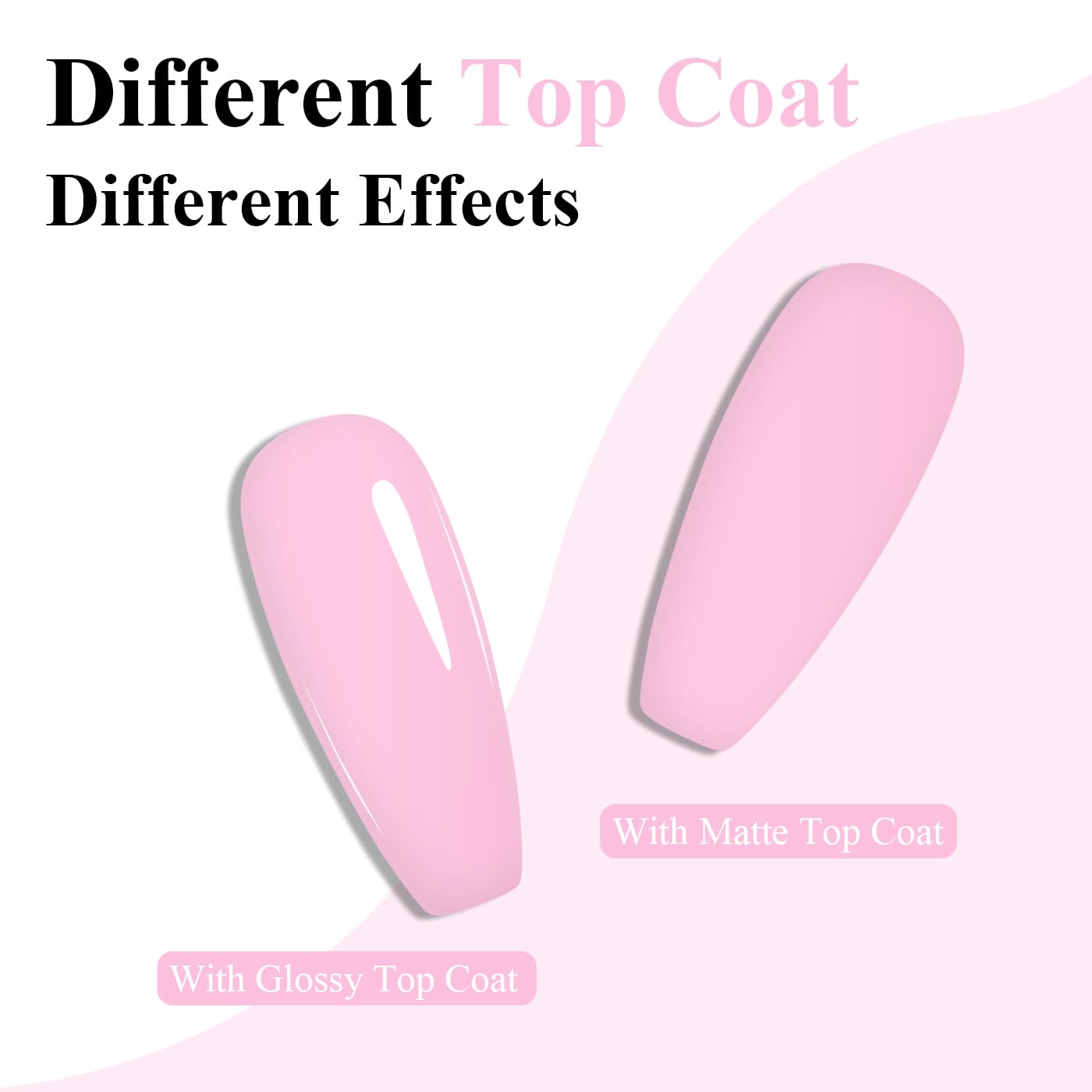 Imtiti Pink Gel Nail Polish, Baby Pink Gel Polish High Gloss Soak Off UV LED Spring Summer Art Manicure Salon DIY Design 10ML