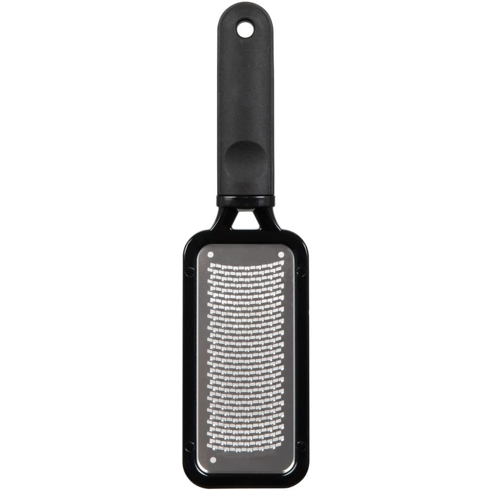 ForPro Professional Collection Premium Stainless Steel Foot Rasp, Colossal Foot File & Callus Remover, Instantly Removes Calluses & Smooths Cracked Heels, 10.75" L x 2.75" W, Black