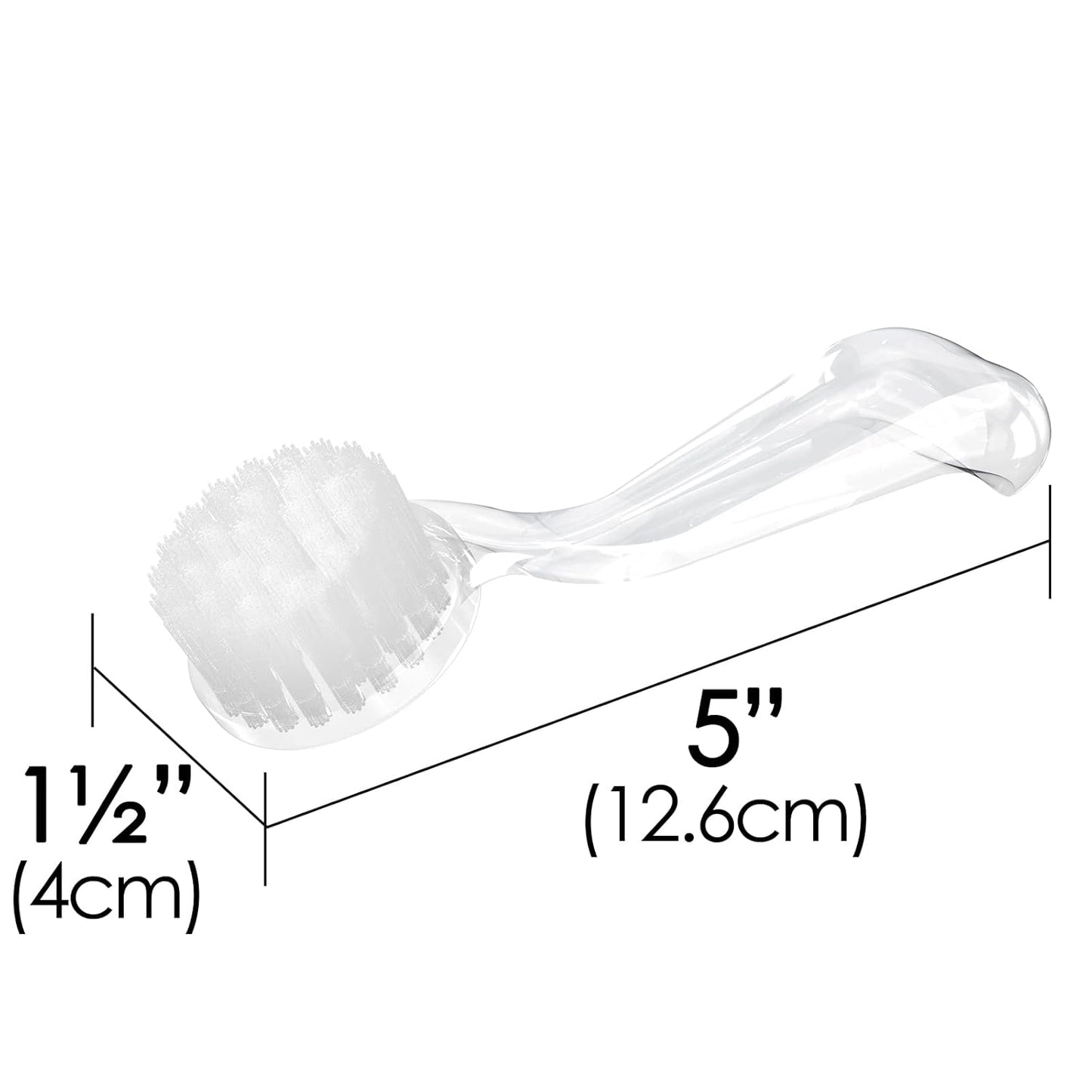 Round Head Nail Brush with Cover, 12 Pieces Fingernail Brush with Handle Grip, Multicolor Nail Brushes for Cleaning, Nail Scrub Brush for Toes and Nails Cleaner Men and Women