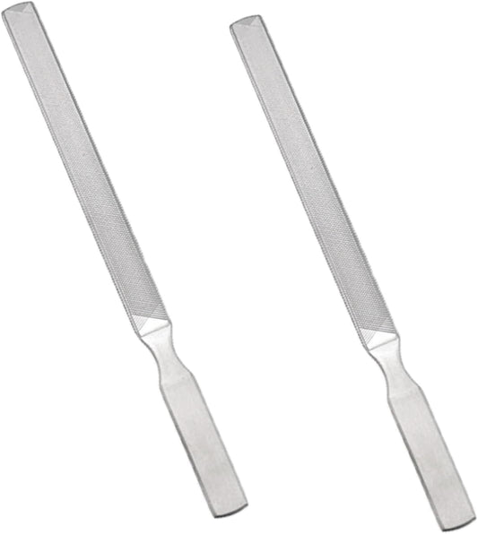 Diamond Dust Nail File - Stainless Steel Nail Dresser Nail Buffering Files - 9 Inch (5inch- 130-4)