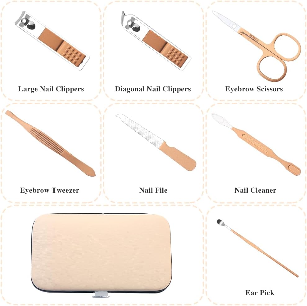 Manicure Set Women,Easter Gifts for Women,Nail Fingernail Clippers Set,Travel Nail Care Grooming Kit,Manicure and Pedicure Tools Kit for Parents Friends Colleagues Partners Gifts