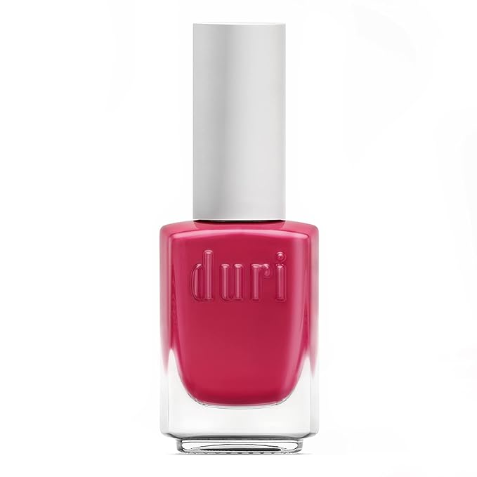 duri Nail Polish, 603 Think Out Loud, Hot Punch Pink, Full Coverage, Glossy Finish, Quick Drying, Lasting, 0.45 Fl Oz by Duri Cosmetics