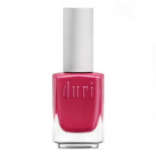 duri Nail Polish, 603 Think Out Loud, Hot Punch Pink, Full Coverage, Glossy Finish, Quick Drying, Lasting, 0.45 Fl Oz by Duri Cosmetics