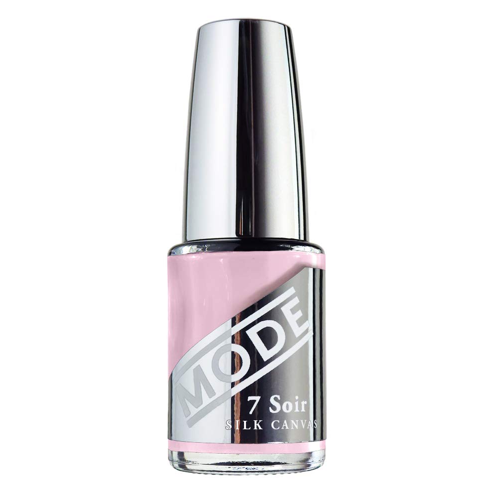 MODE Multiuse Fortifying Base Coat Nail Polish, Chip Resistant Nourishing Nail Lacquer, Long Wear Smoothing, Strengthening, Brightening Protection, Made in NY, 7 Soir Le Vernis - Silk Canvas