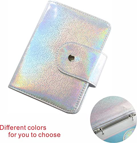 DRDS 20 Slots Nail Art Stamp Plate Holder Stamping Plates Storage Bag Cases Rainbow Practical Empty Rectangle Plates Big Size 6.0X12.0CM Organizers