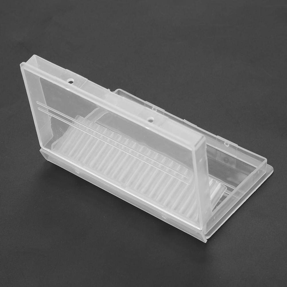 Nail Drill Bit Case, 20 Slots Nail Drill Bit Case Holder Manicure Tool Organizer Displayer Stand Nail File Bit Case Holder