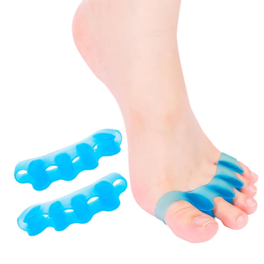 2PCS Toe Spacers for Women and Men, Toe Separators for Pedicure, Bunion Corrector, Hammer Toe Straightener, Plantar Fasciitis, Toe Spreaders for Foot Pain Relief and Foot Health.