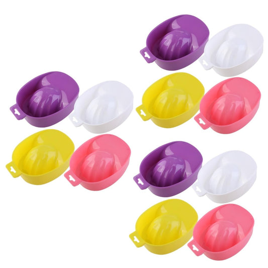 6pcs Professional Nail Tools Manicure Nail Care Bowl for Soak and Polish Random Color