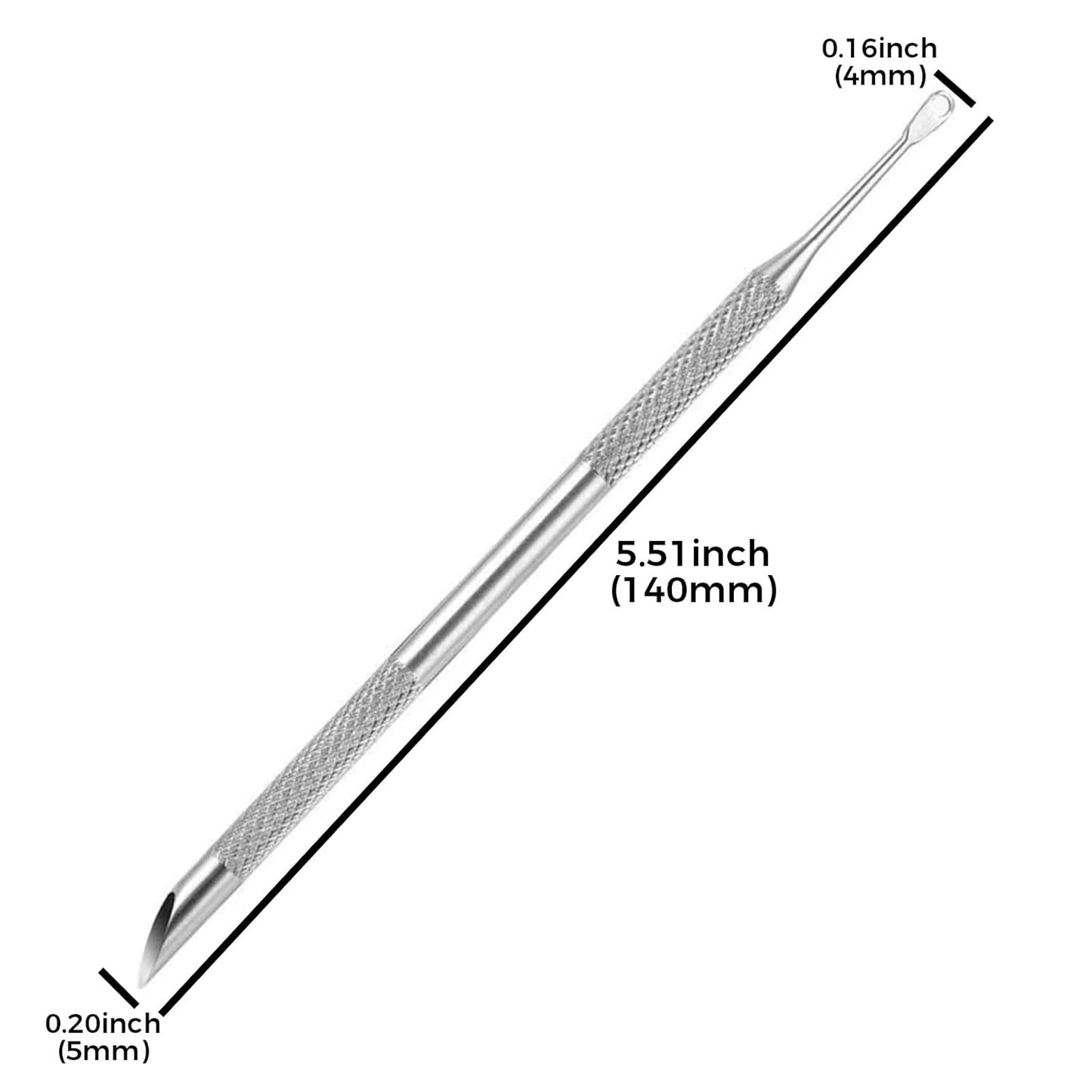 8pcs stainless steel cutin remover gel nail dead skin polishing peeler, cutin pushing tool, professional pedicure art care portable nail cleaner toenail manicure