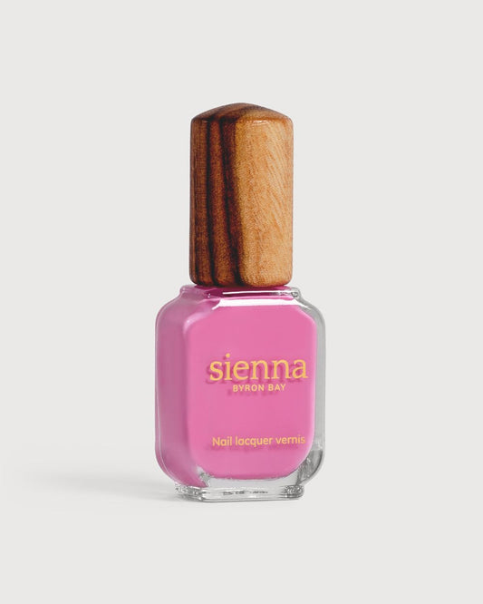 Sienna Byron Bay Spell, Bright Fuchsia Natural Nail Polish, Long-Lasting, Vegan & Cruelty-Free, 10ml – .34 fl oz.