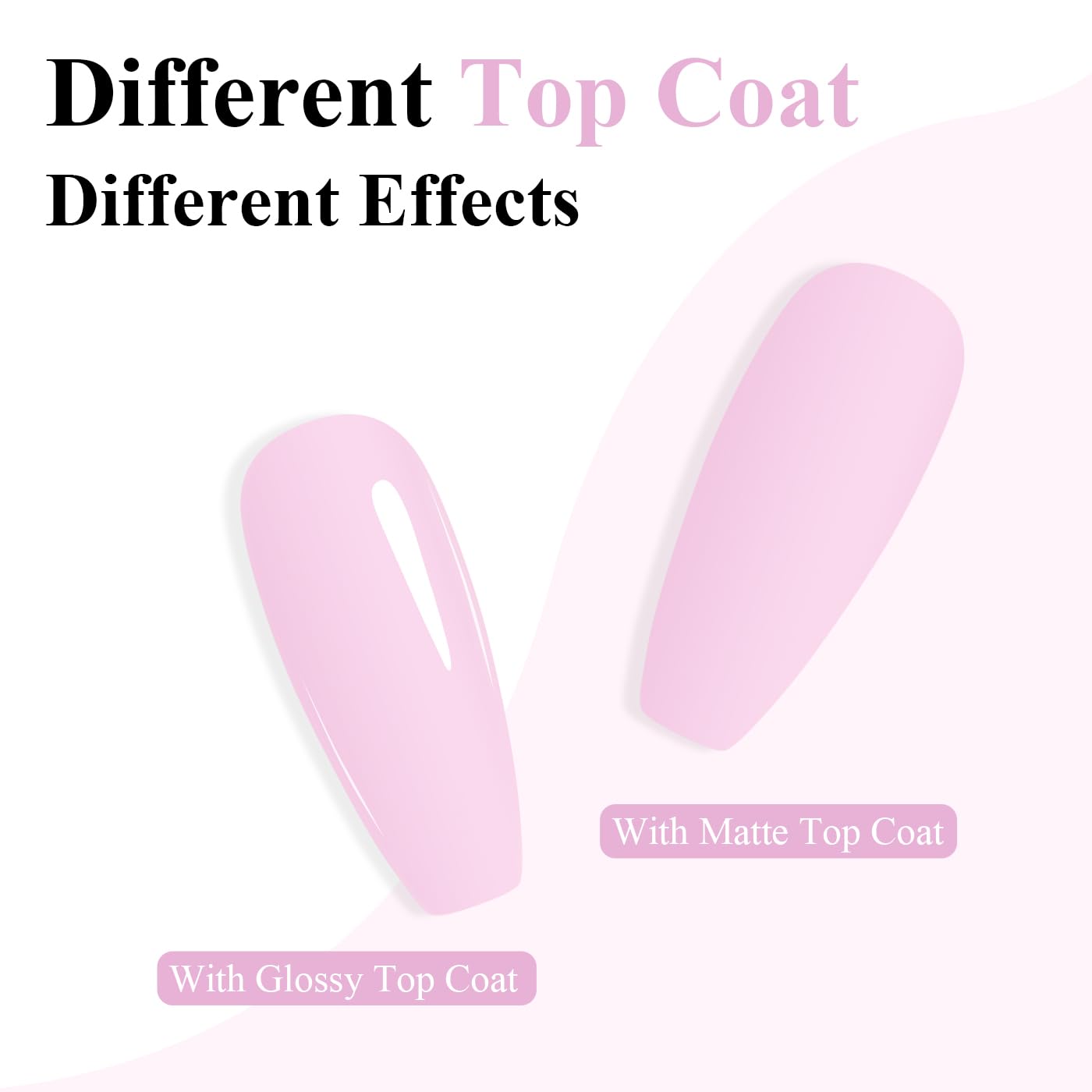 Imtiti Pink Gel Nail Polish, Milky Pink Nail Gel Polish High Gloss Soak Off UV LED Spring Summer Nail Art Manicure Salon DIY Design 10ML