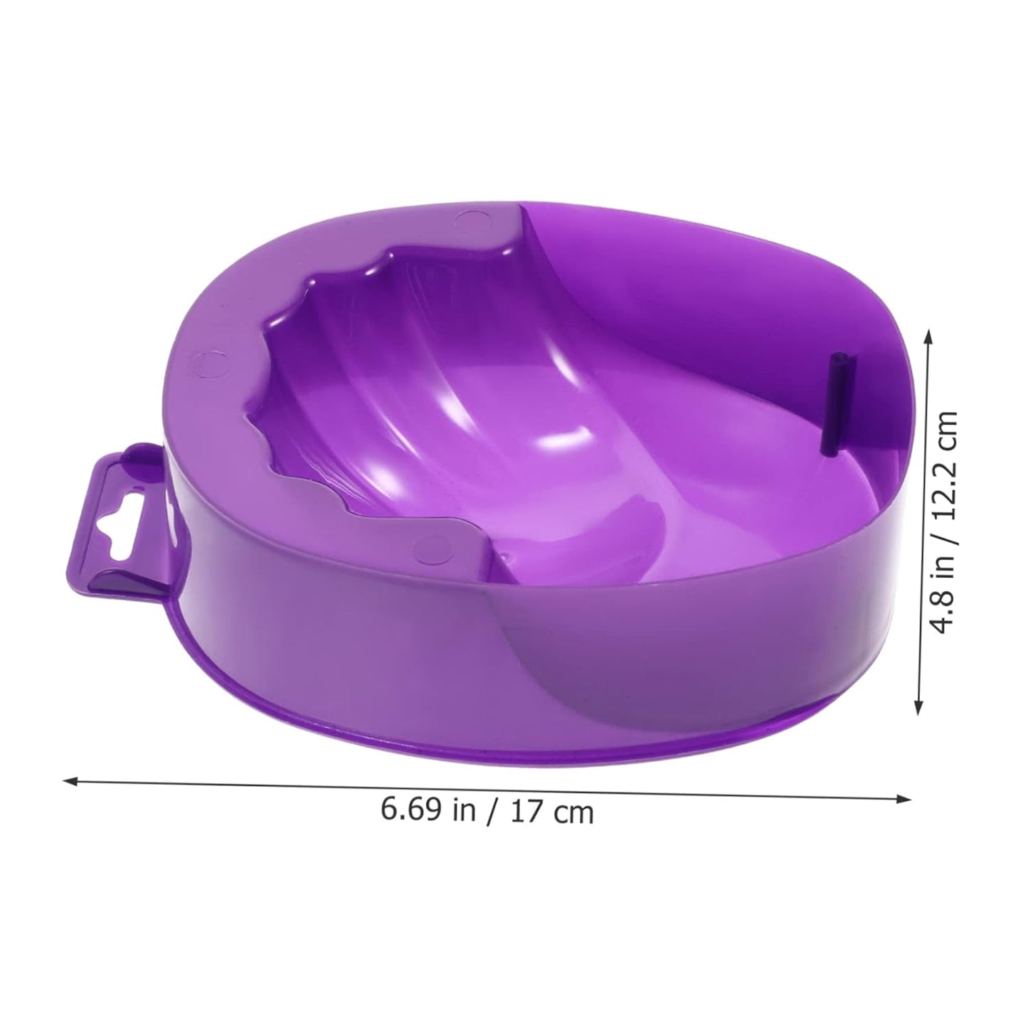 Purple Nail Soaking Bowl Manicure Tools Nail Care Bowl 1pc for Hand Soak and Cuticle Care