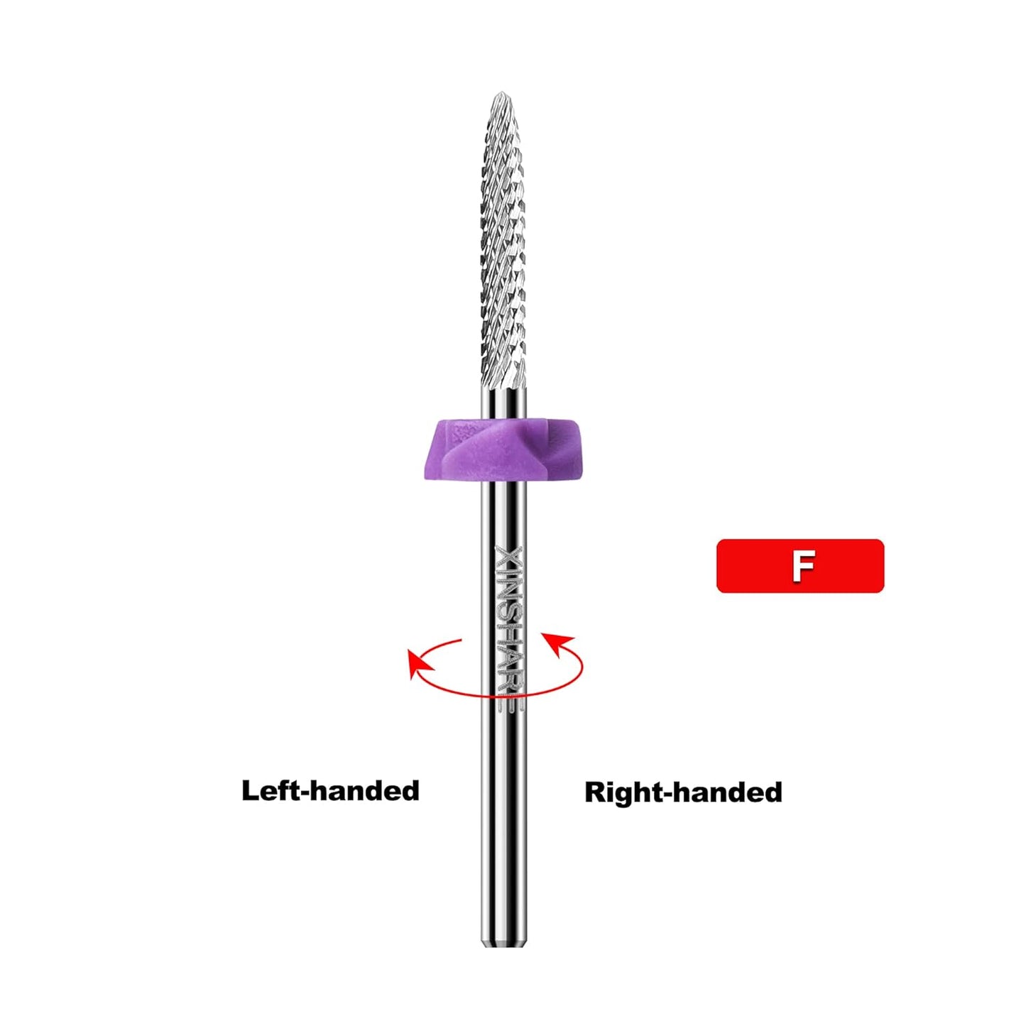 Safety Under Nail Cleaner Nail Drill Bit Tungsten Carbide Sliver 3/32" Nail Gel Cuticle Remover Drill Bit for Nail Preparation Manicure Pedicure，Fine