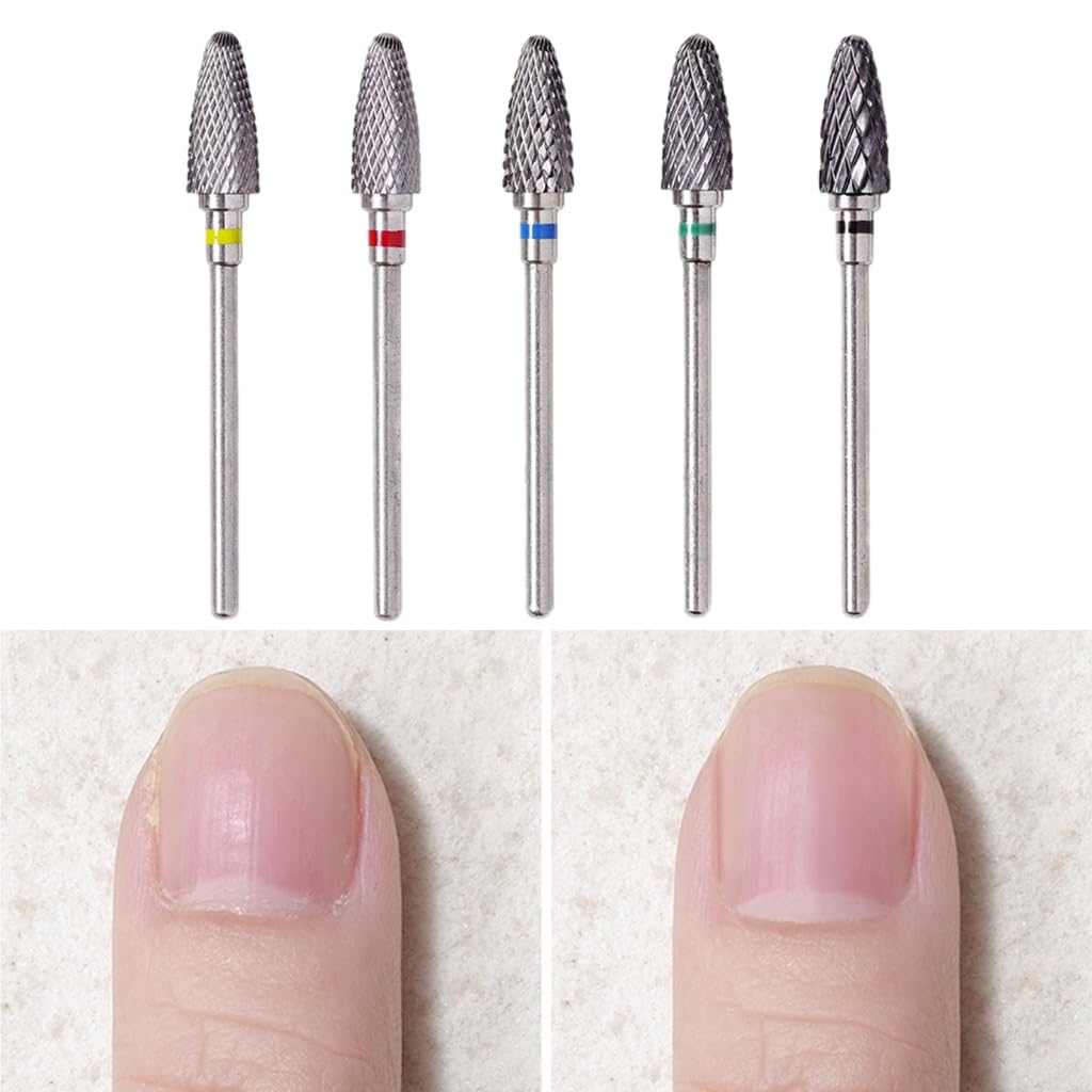 Nail Cutter Drill Bit for Manicure Tungsten Steel Professional Manicure Drill Universal Drill Bits for Nails