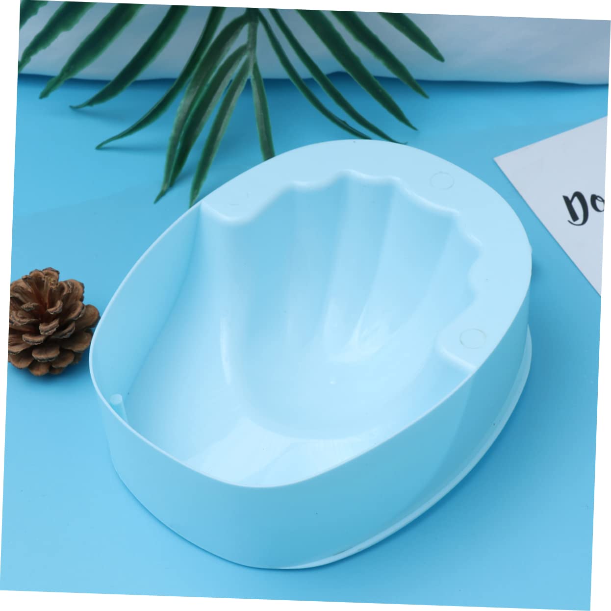 Soak off Nail Remover Pedicure Tub Nail Art Bowl Blue Rectangular Manicure Tool