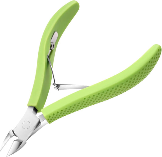 Cuticle Trimmer, Professional Nail Cuticle Cutter, Stainless Steel Cuticle Remover Nippers with Non-Slip Silicone Handle, Manicure Tools for Nail Care，Cuticle Clipper for Nails Dead Skin.
