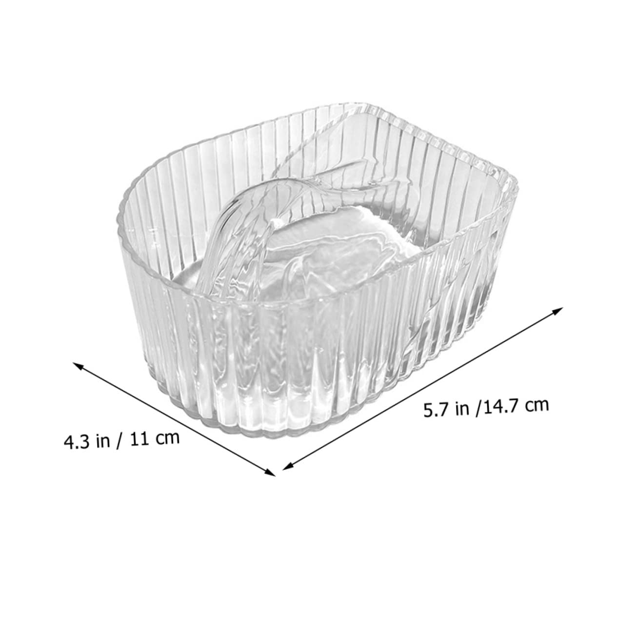FRCOLOR Glass Nail Soaking Bowl Set 3Pcs for Manicure Nail Polish Remover and Gel Soak off Hand Soaker Bowls for Salon and Home Use 5.78X4.33X7.38 Inches