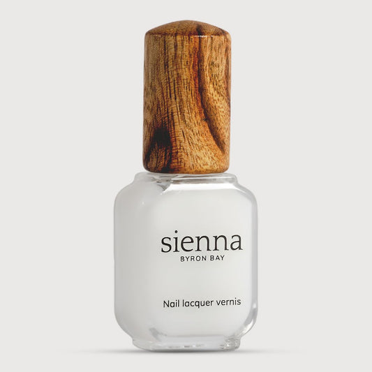Sienna Byron Bay Natural Nail Strengthener Polish, Transparent Clear, Strengthening, Long-Lasting, Vegan & Cruelty-Free, 10ml – .34 fl oz.