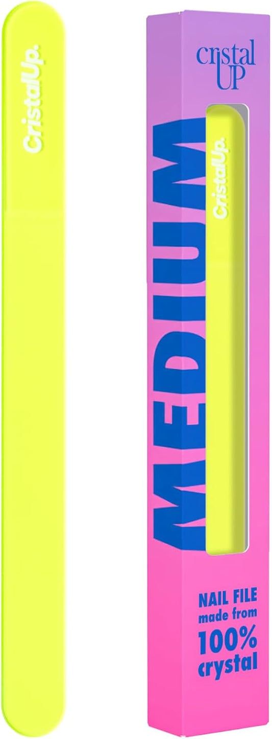 Crystal Nail File 5.3in, Glass File Durable, Perfect for Home, Office and On The Go, Elegant Design for Professional Manicure and Pedicure Results