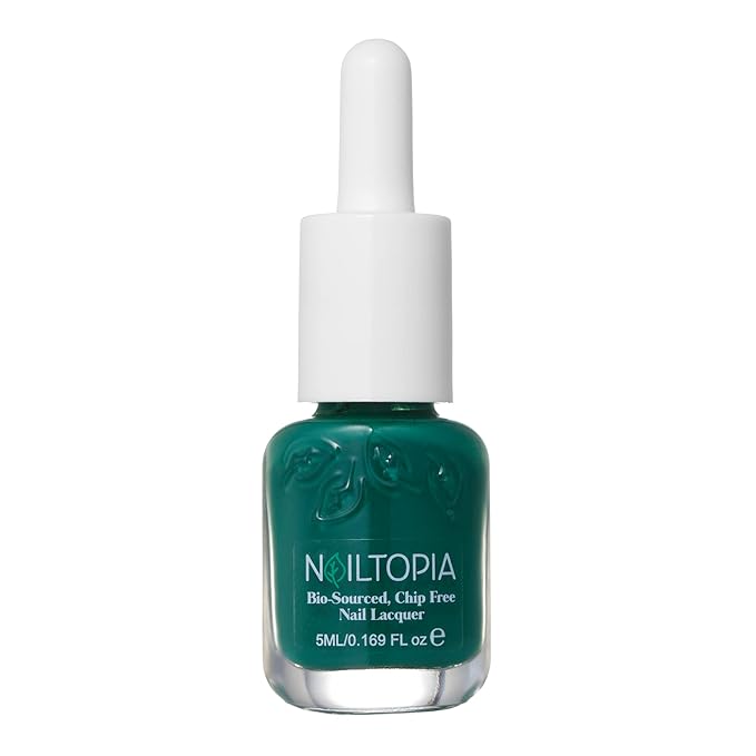 Nailtopia Bio-Sourced, Chip-Free Nail Lacquer - Fast Dry Nail Polish - Superfood-Infused - Natural Nail Polish - Oh Kale Yeah - 0.169 oz