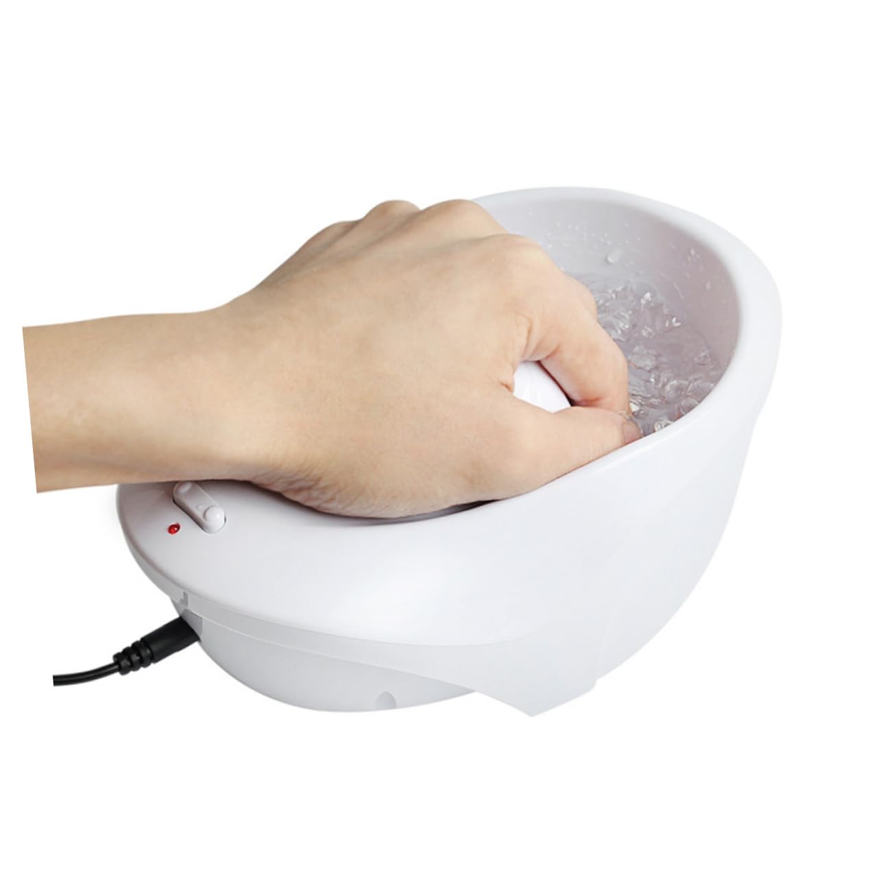 Electric Nail Soaking Bowl Nail Spa Machine Manicure Bowl for Hands Battery Operated