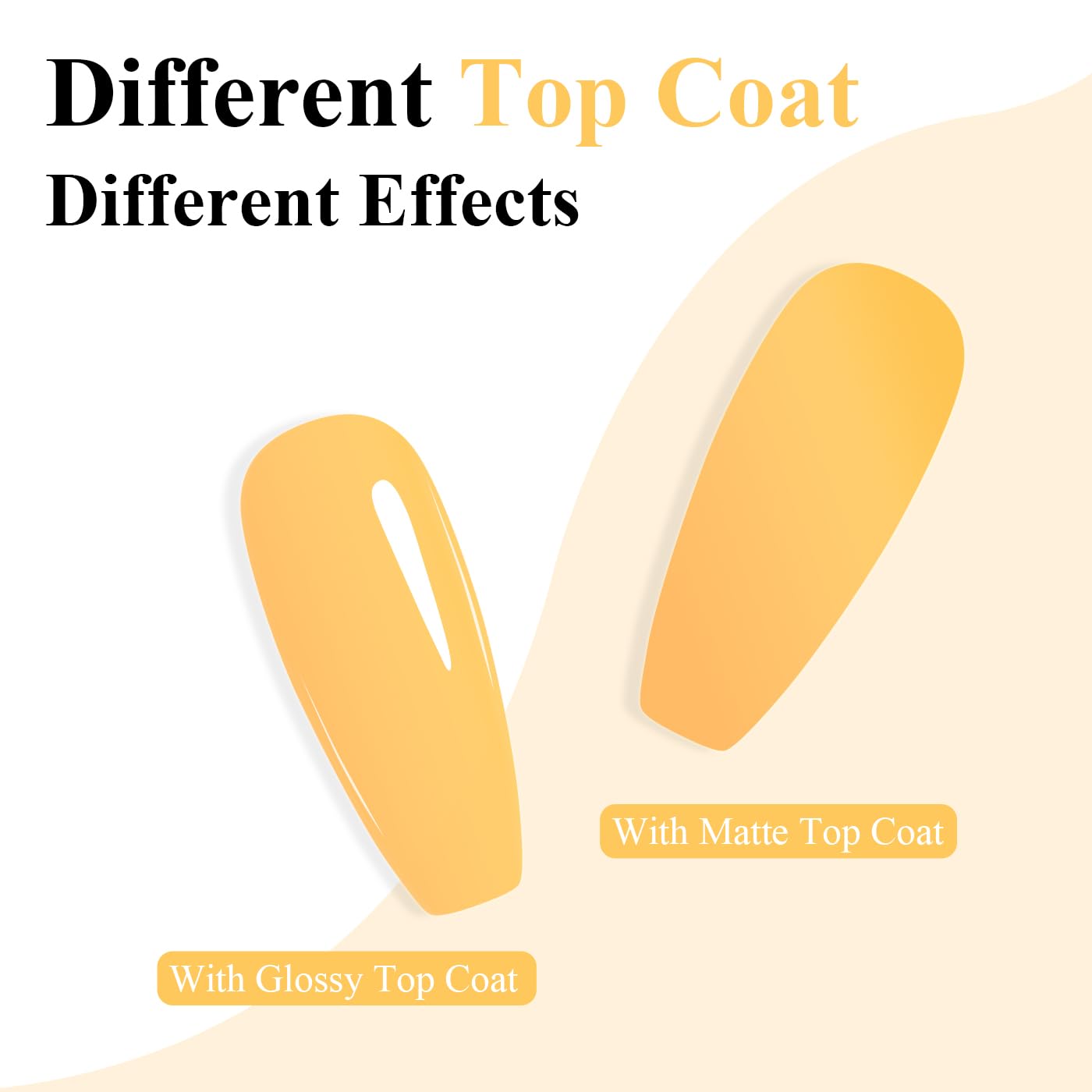 Imtiti Orange Gel Nail Polish, Orange Yellow Gel Polish High Gloss Soak Off UV LED Nail Gel Polish Spring Summer Art Manicure Salon DIY Design 10ML