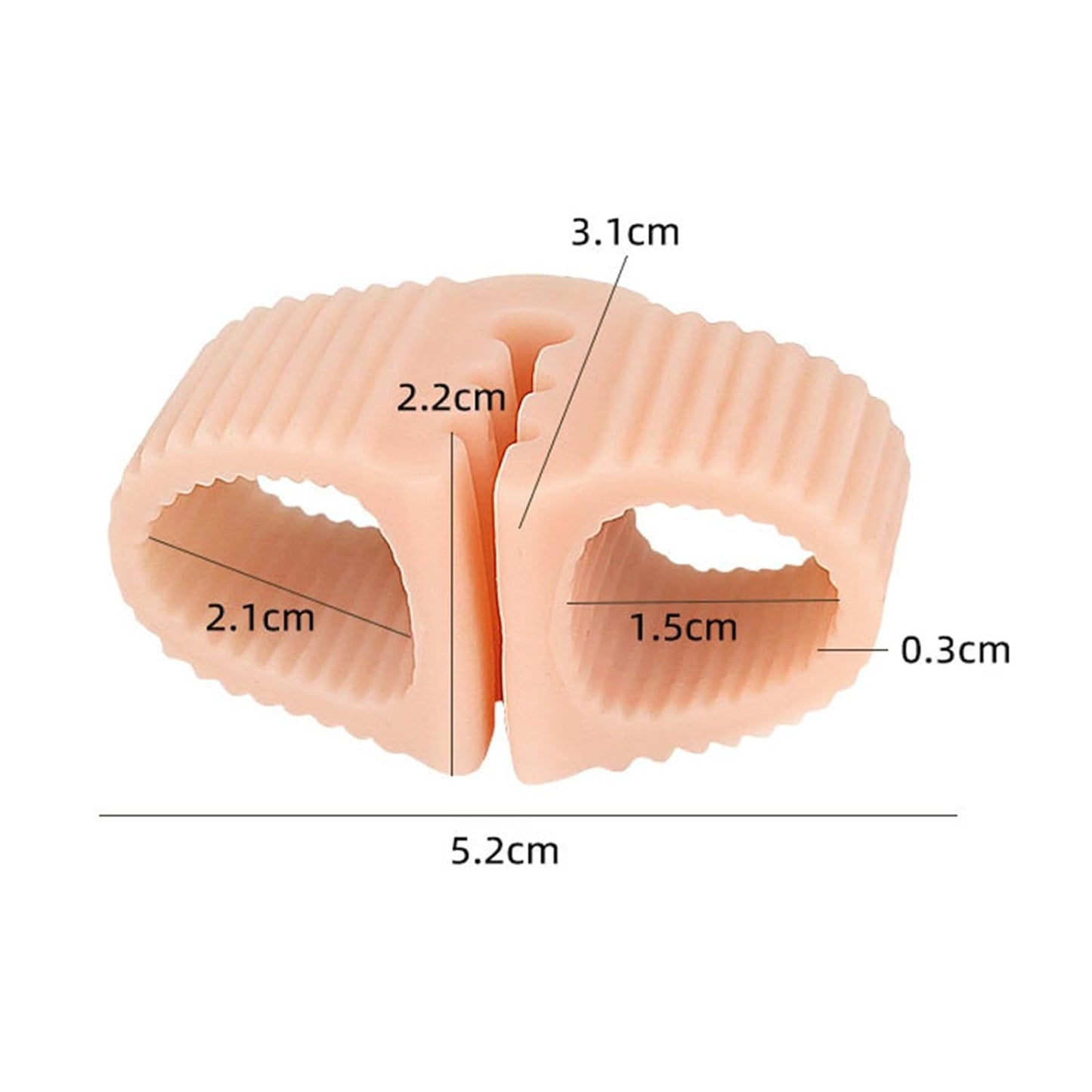 8 Pack Gel Toe Separators, Soft Breathable Big Toe Corrector with Gel Toe Spacer Cushion, Bunion Toe Separators for Bunion Corrector and Overlapping Toes Women Men, Specially Used For Flip Flops