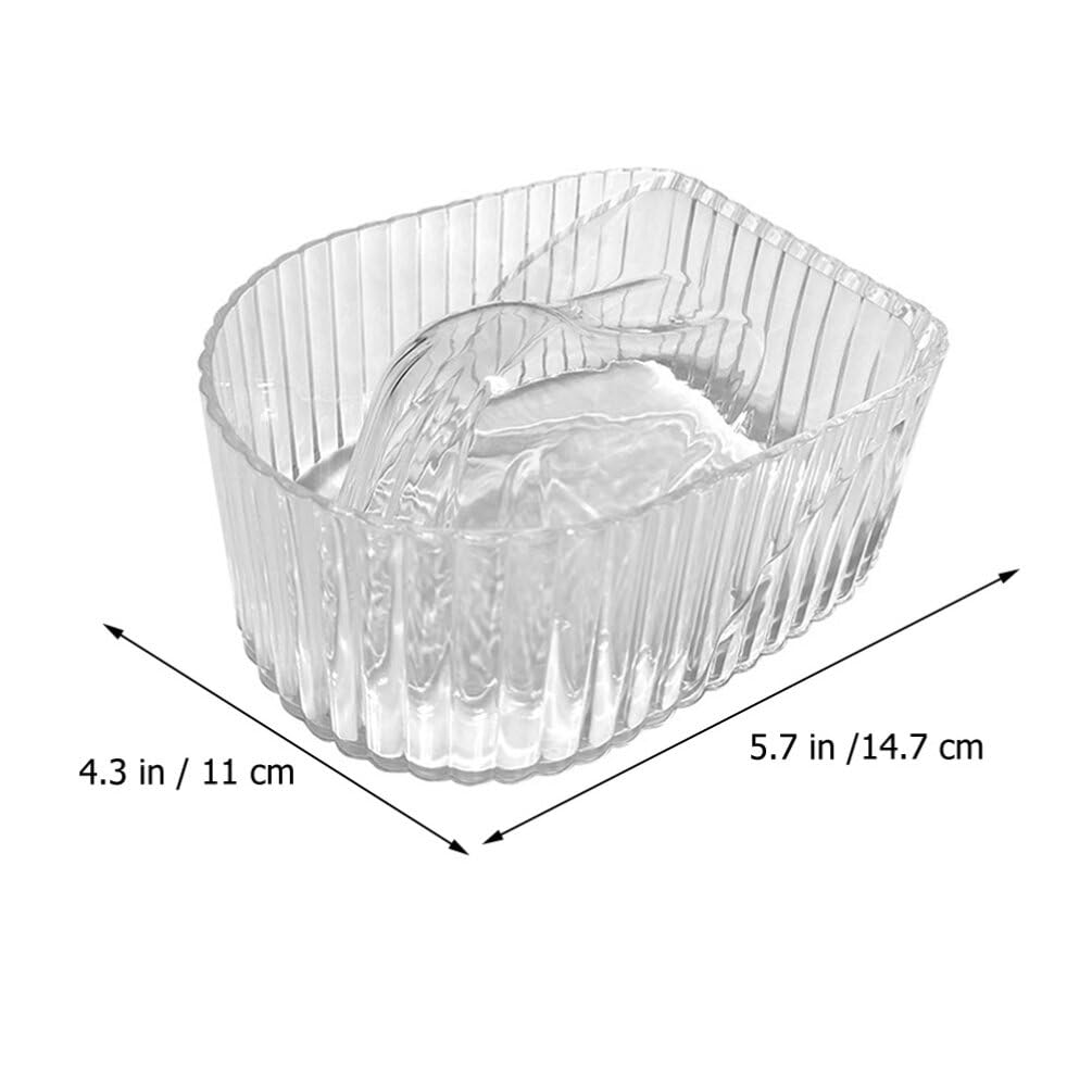 FRCOLOR 2pcs Manicure Hand Soak Bowl Cosmetology Supplies Clear Tray White Gel Manicure Bowl Nail Gel Remover Dish Nail Color Removing Salon Supplies Art Bowls