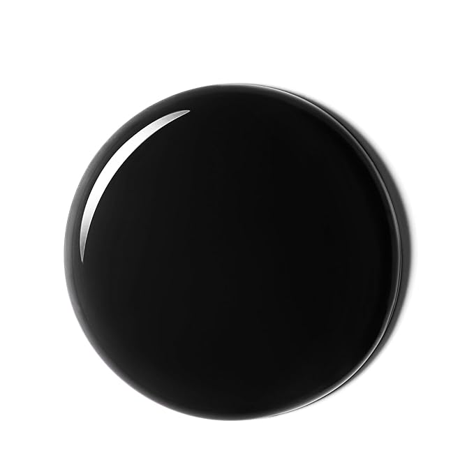 Gellen Black Gel Nail Polish, 18ml Soak Off High Glossy Pure Black Gel Polish for Nails, Need Cured Under UV light for Salon at Home DIY