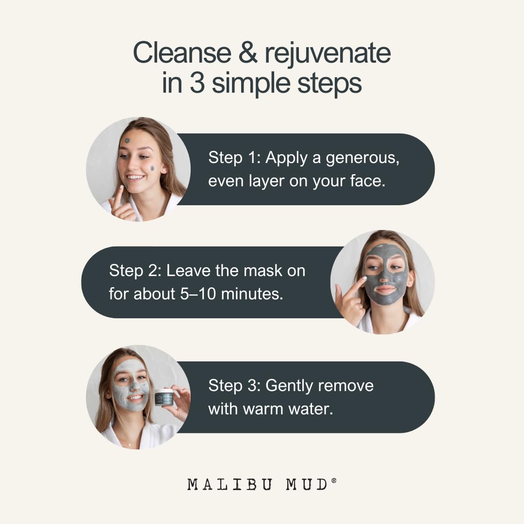 All-Natural Face and Body Mask for Daily Detox, Cleanse, Rejuvenate without Drying Your Skin, for All Skin Types