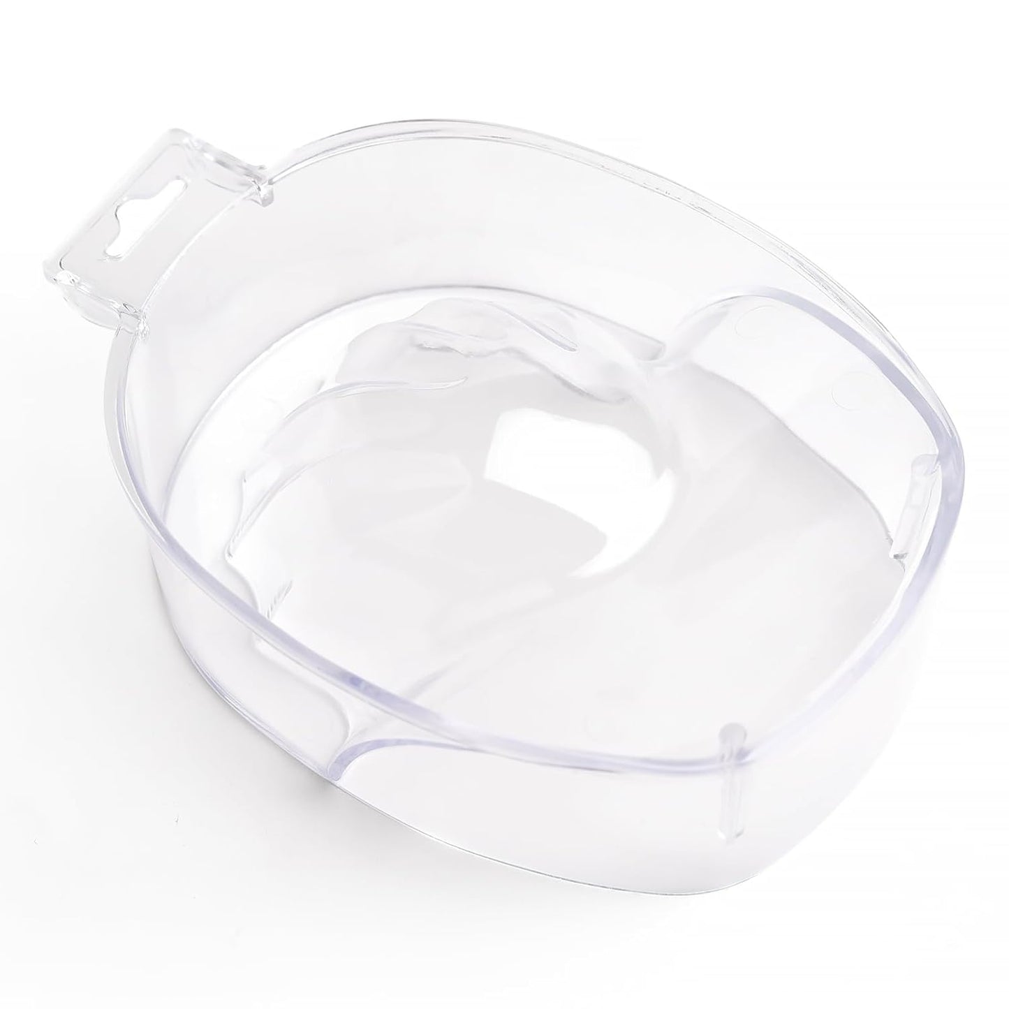 Nail Spa Soak Bowl Gel Polishing Remover Manicure Soaking Bowl Clear Acrylic Nail Soak Bowl Warm Water Bowl Hand Bowl With Handle Hand Care Tools, Transparent