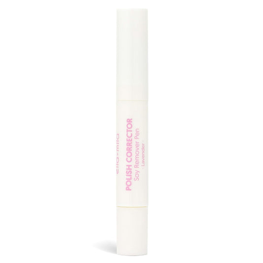 ella+mila Lavender Soy Nail Polish Remover Pen - Nail Polish Corrector Pen for Clean Up - Natural Fingernail Edge Cleaner Tool - Travel Size Fingernail Varnish Remover