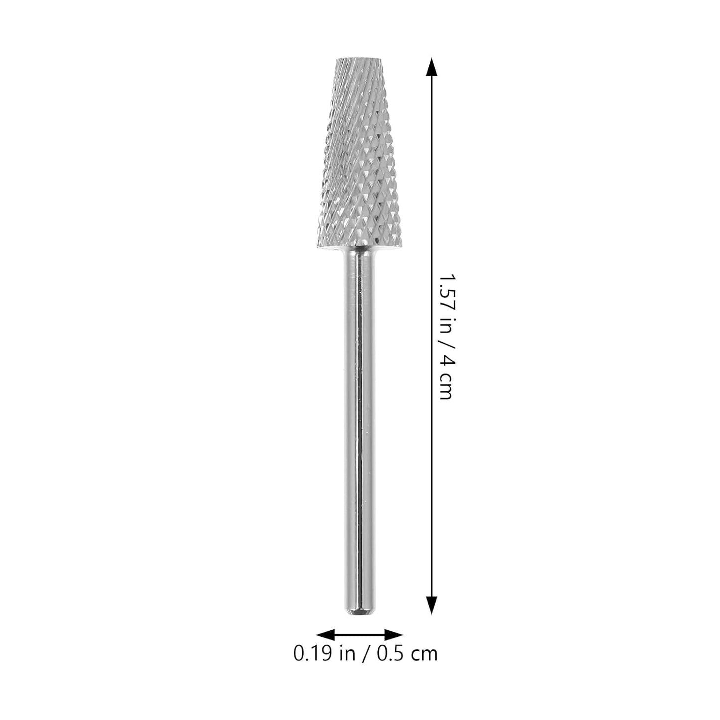 minkissy 3pcs Tapered Barrel Carbide Nail Drill Bit for Nail Polisher Tungsten Steel Conical Nail Drill Head Nail Art Supplies for Electric Nail File Manicure Pedicure