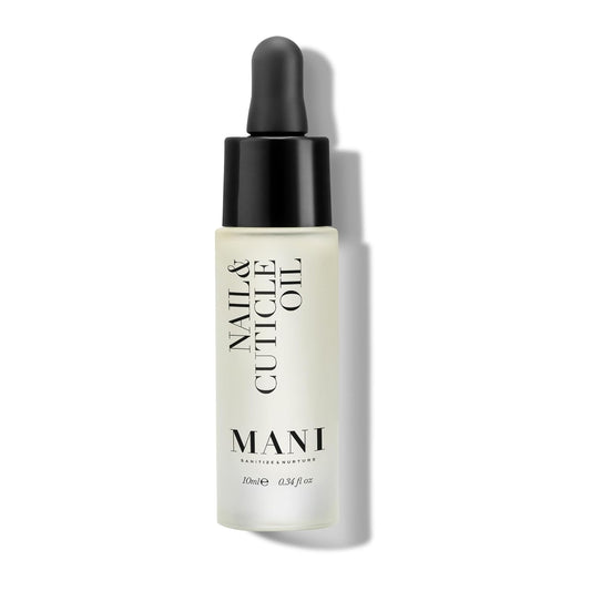 Mani Nail and Cuticle Oil - Nail Growth Oil Enriched with Almond, Macadamia, Hemp, and Jojoba - Cuticle Care Protects and Strengthens - 0.34 oz