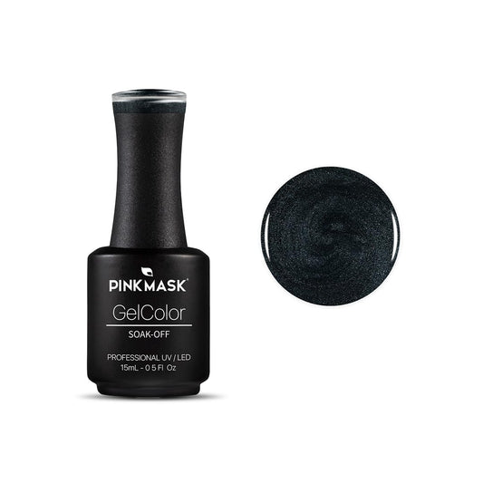 PINK MASK Gel Color Nail Polish Lucky - Cruella Col. 15ml / o.5 oz - UV/LED Gel Polish, Non Wipe, Long Lasting, Soak Off Formula