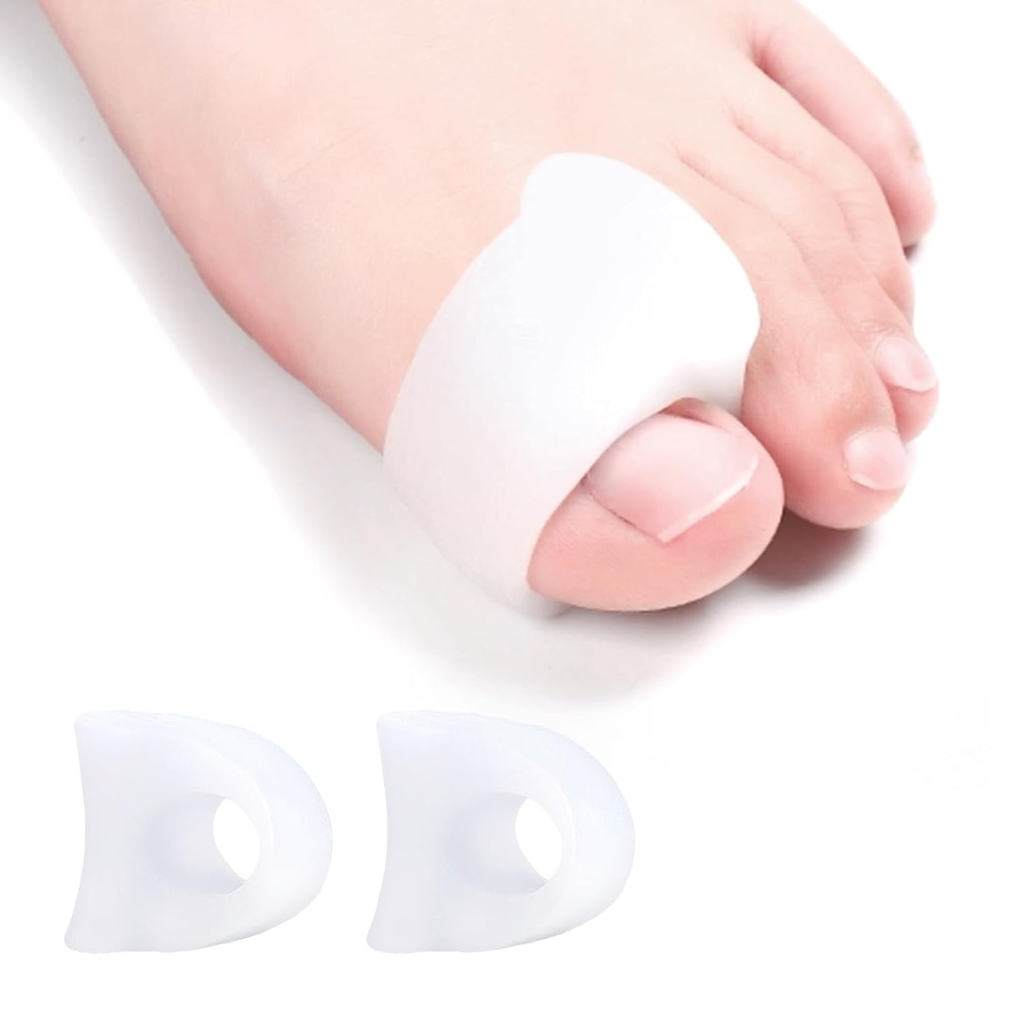 Bunion Toe Corrector Spacer for Women, Pack of 10 Soft Gel Big Toe Separators for Bunion Relief