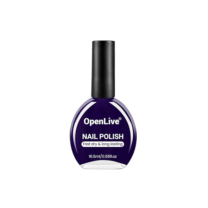 16.5ml Dark Blue Perfume Nail Polish Large Volume Quick Dry Nail Polish, Long Lasting Shine, Fingernail Toenail Nail Art DIY Home Travel Nail Art Gift
