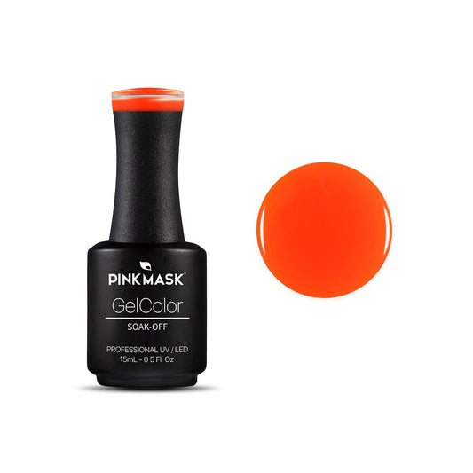 PINK MASK Gel Color Nail Polish Tiffany - Col. She Is So Jelly 15ml / o.5 oz - UV/LED Gel Polish, Non Wipe, Long Lasting, Soak Off Formula