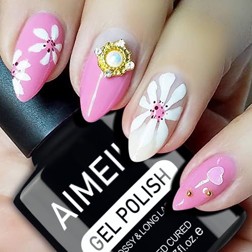 AIMEILI Gel Nail Polish, Hema Free, Cruelty Free, Vegan, Soak Off U V LED Nail Art for Women Girls Manicure Salon DIY Home - 996 8ml