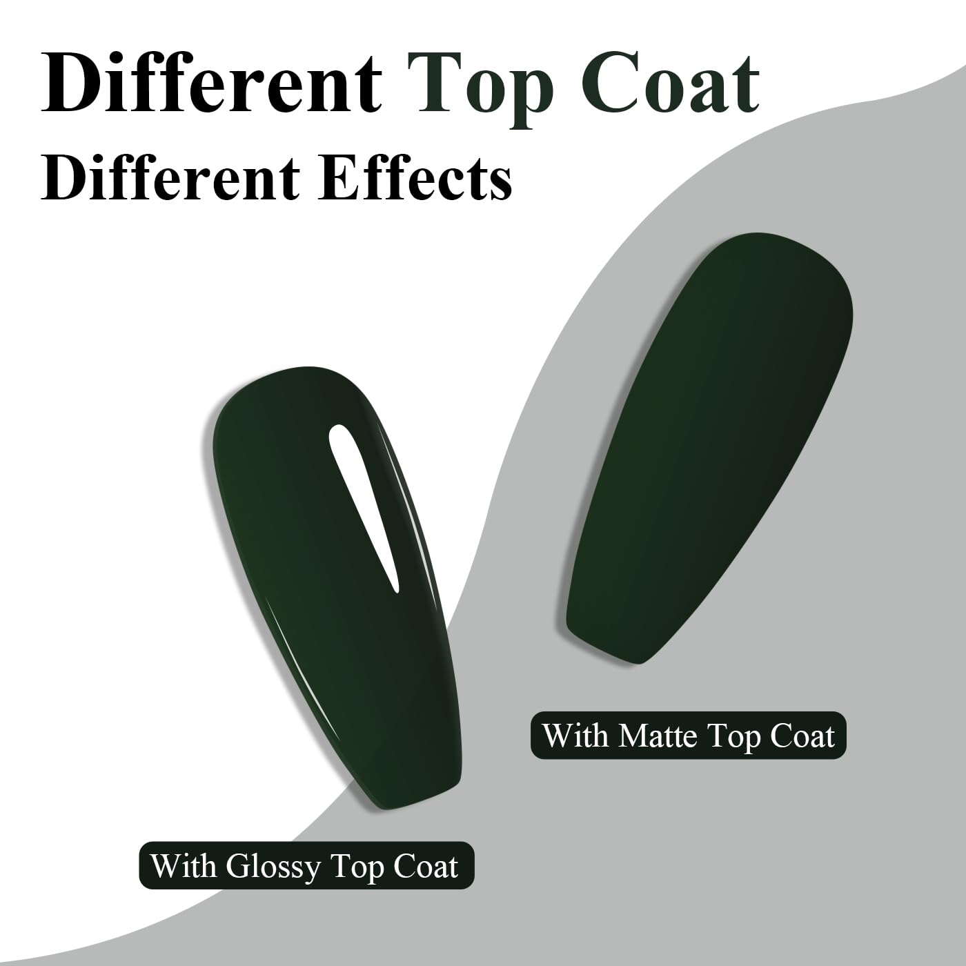 Imtiti Green Gel Nail Polish, Emerald Green Gel Polish High Gloss Soak Off UV LED Autumn Winter Art Manicure Salon DIY Design 10ML