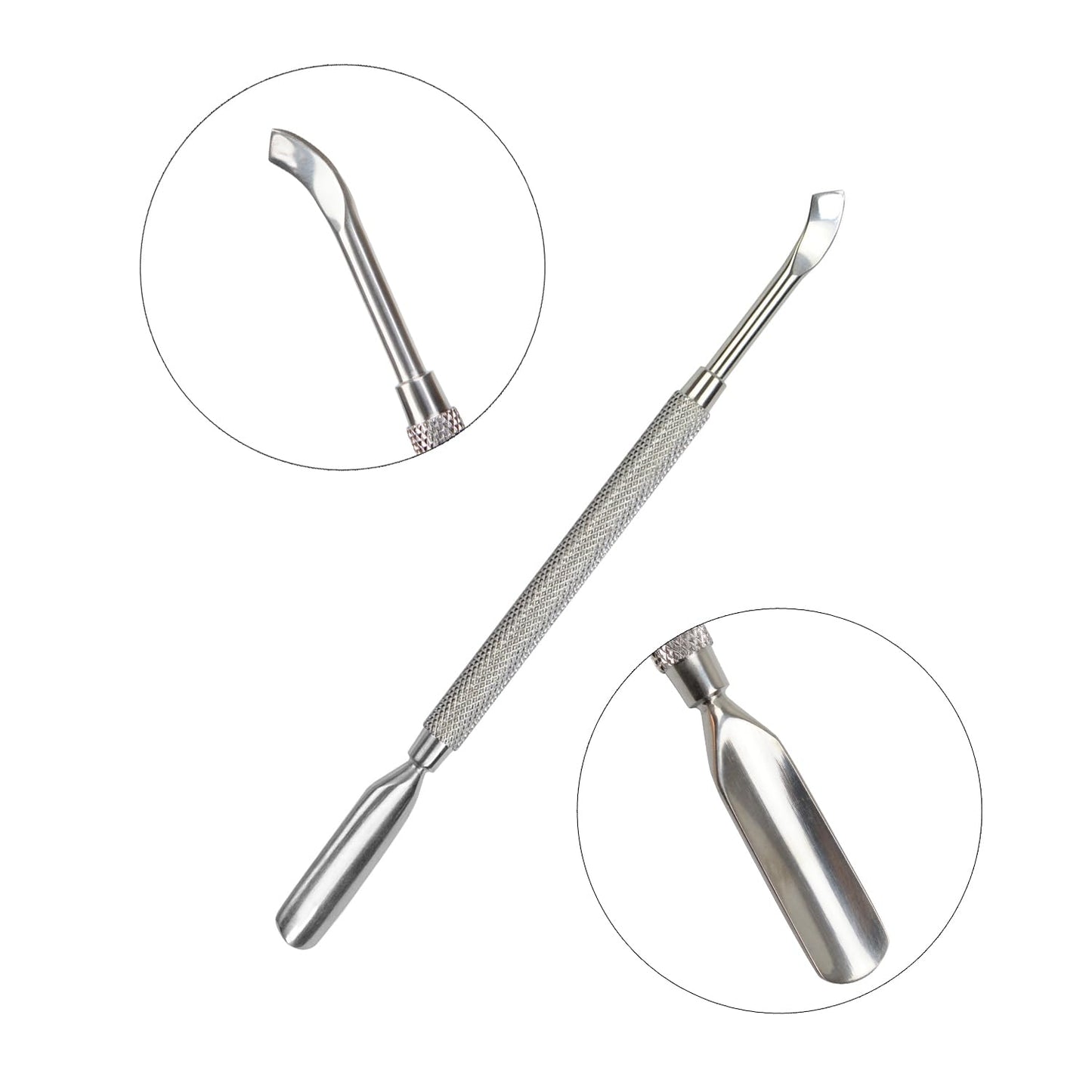 Cuticle Pusher Cuticle Trimmer Dead Skin Remover Nail Polish Remover Tool for Fingernail and Toenails