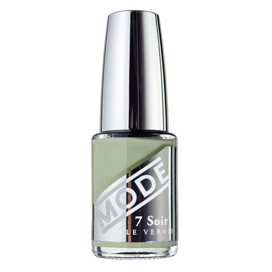 MODE Camo Army Green Sage Nail Polish Long Lasting Pigment Rich Nail Lacquer Color, Chip Resistant Strengthening Protection, Made in NY USA, 7 Soir Le Vernis, Era of Awe